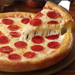 Pepperoni Pizza With Molten Cheese